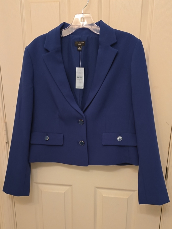 Ann Taylor Factory Jackets & Blazers - Ann Taylor Factory Royal Blue Cropped Blazer